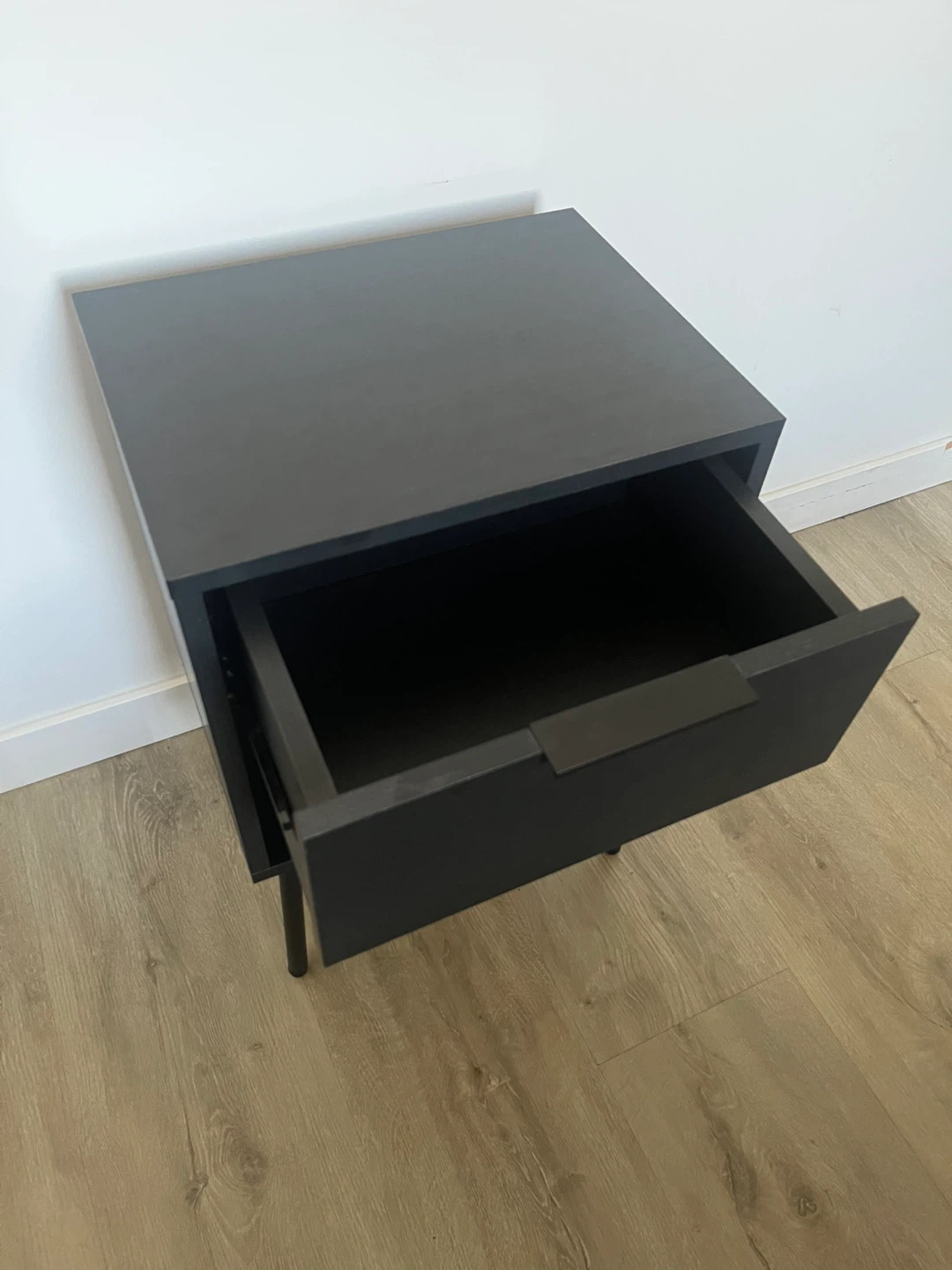 Bouclair Black Side Table with Drawer - photo 4