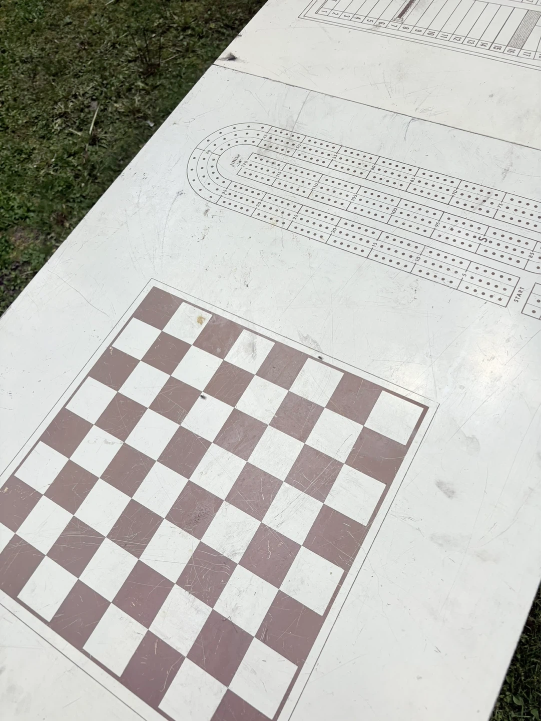Vintage Folding Game Table - Chess, Cribbage, Grand National - photo 5