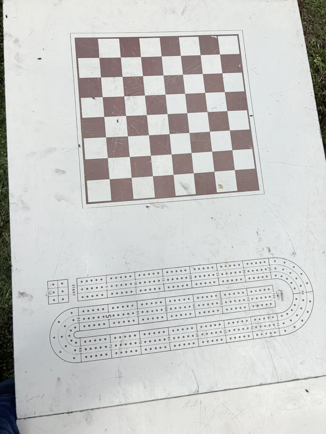 Vintage Folding Game Table - Chess, Cribbage, Grand National - photo 3