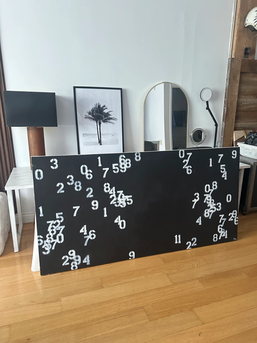 ORIGINAL LARGE XL NUMBERS PAINTING MODERN ABSTRACT ART WORK - photo 5