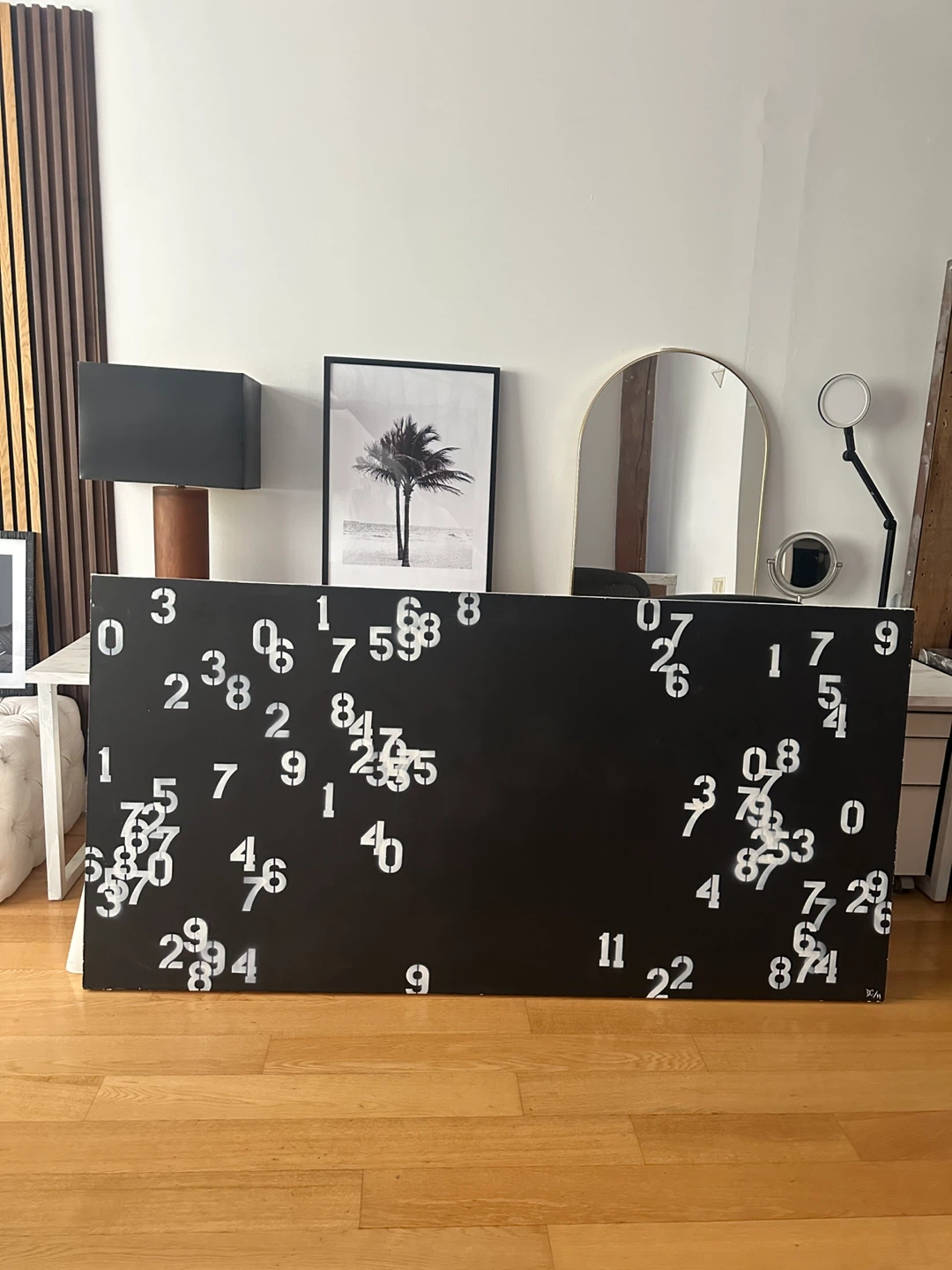 ORIGINAL LARGE XL NUMBERS PAINTING MODERN ABSTRACT ART WORK