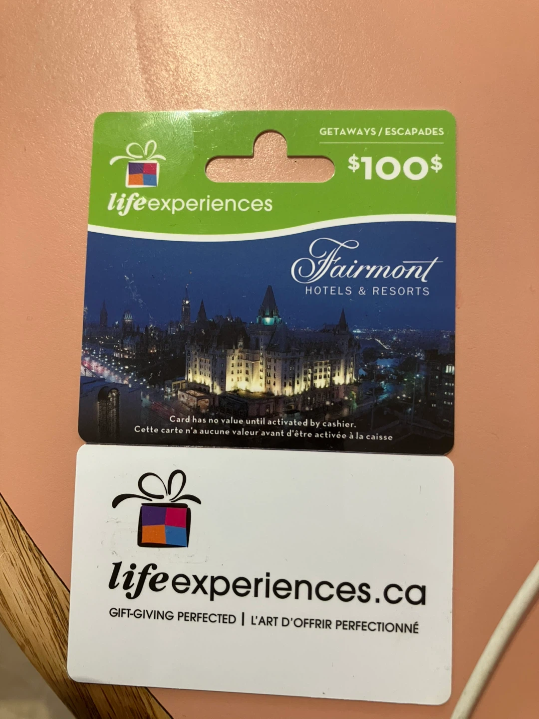$100 Fairmont Hotels & Resorts Gift Card