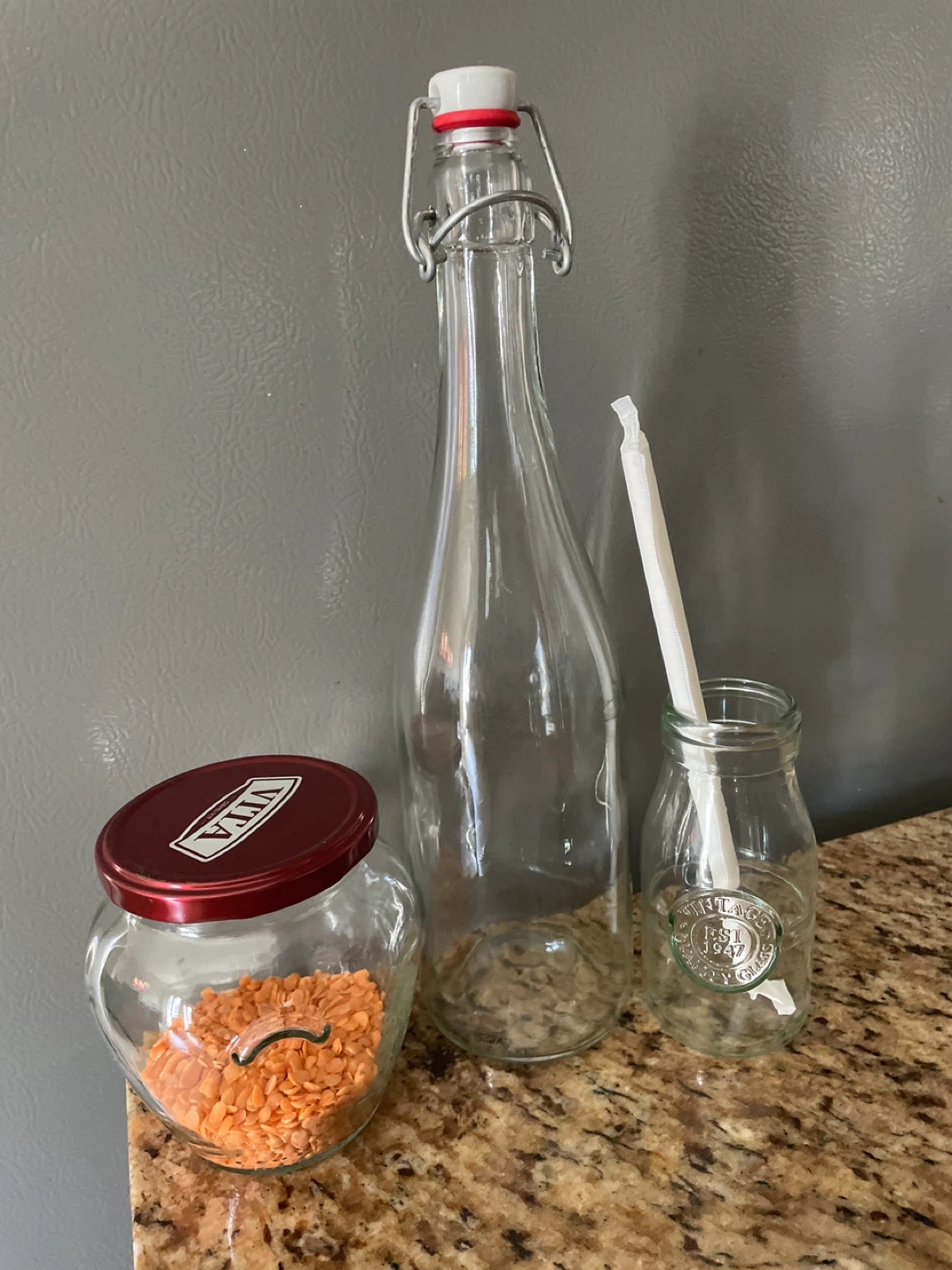 Assorted Glass Jars and Bottle Set - photo 2