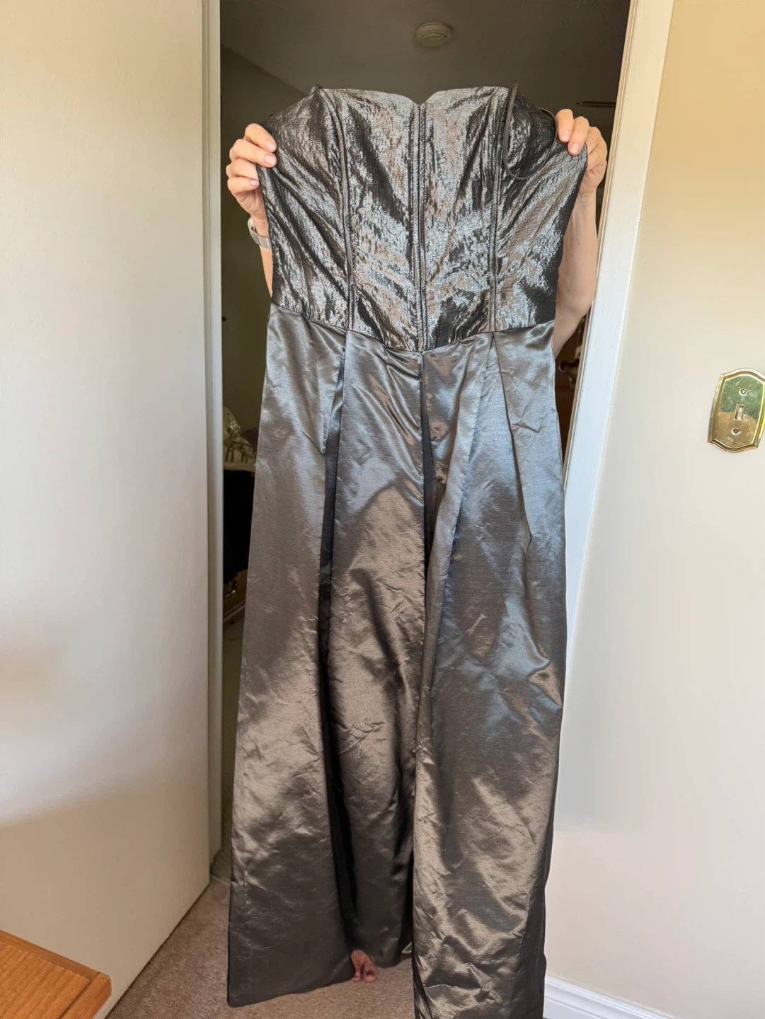 Grey Strapless Gown - photo 2