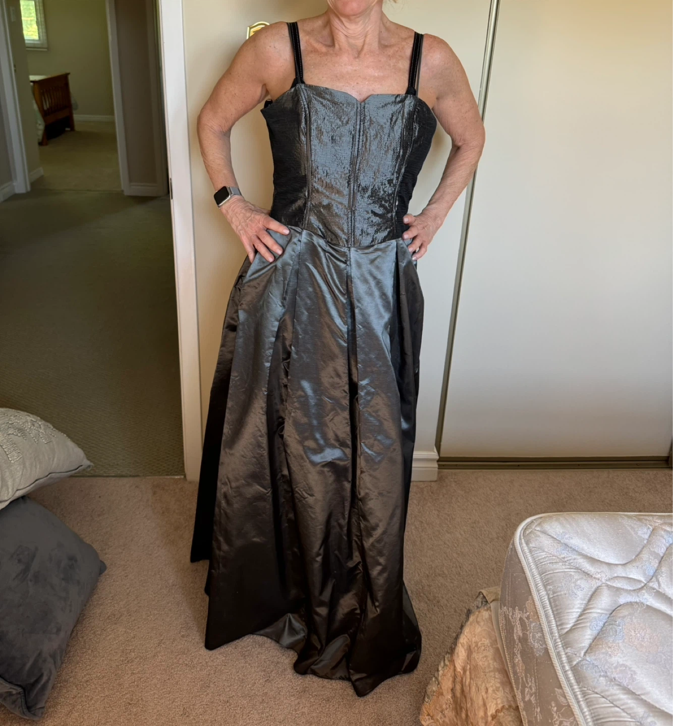 Grey Strapless Gown - photo 3