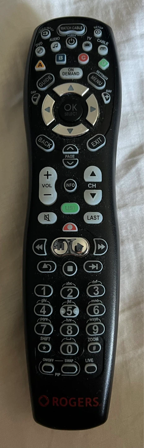 Rogers Universal Remote Control