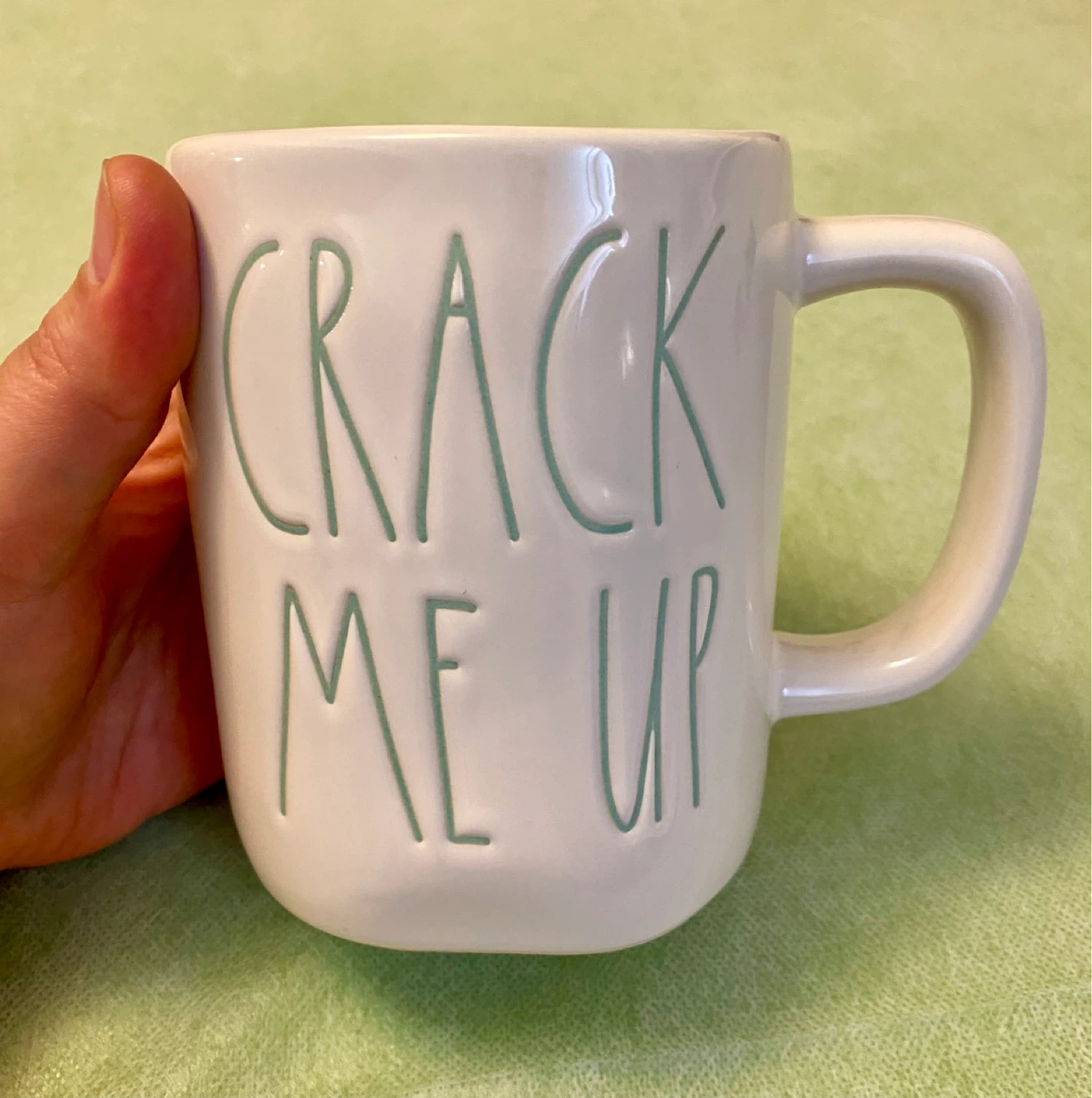 Rae Dunn "Crack Me Up" Mug