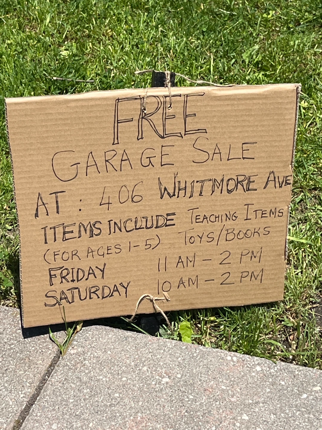 Free Garage Sale - Teaching Items, Toys & Books