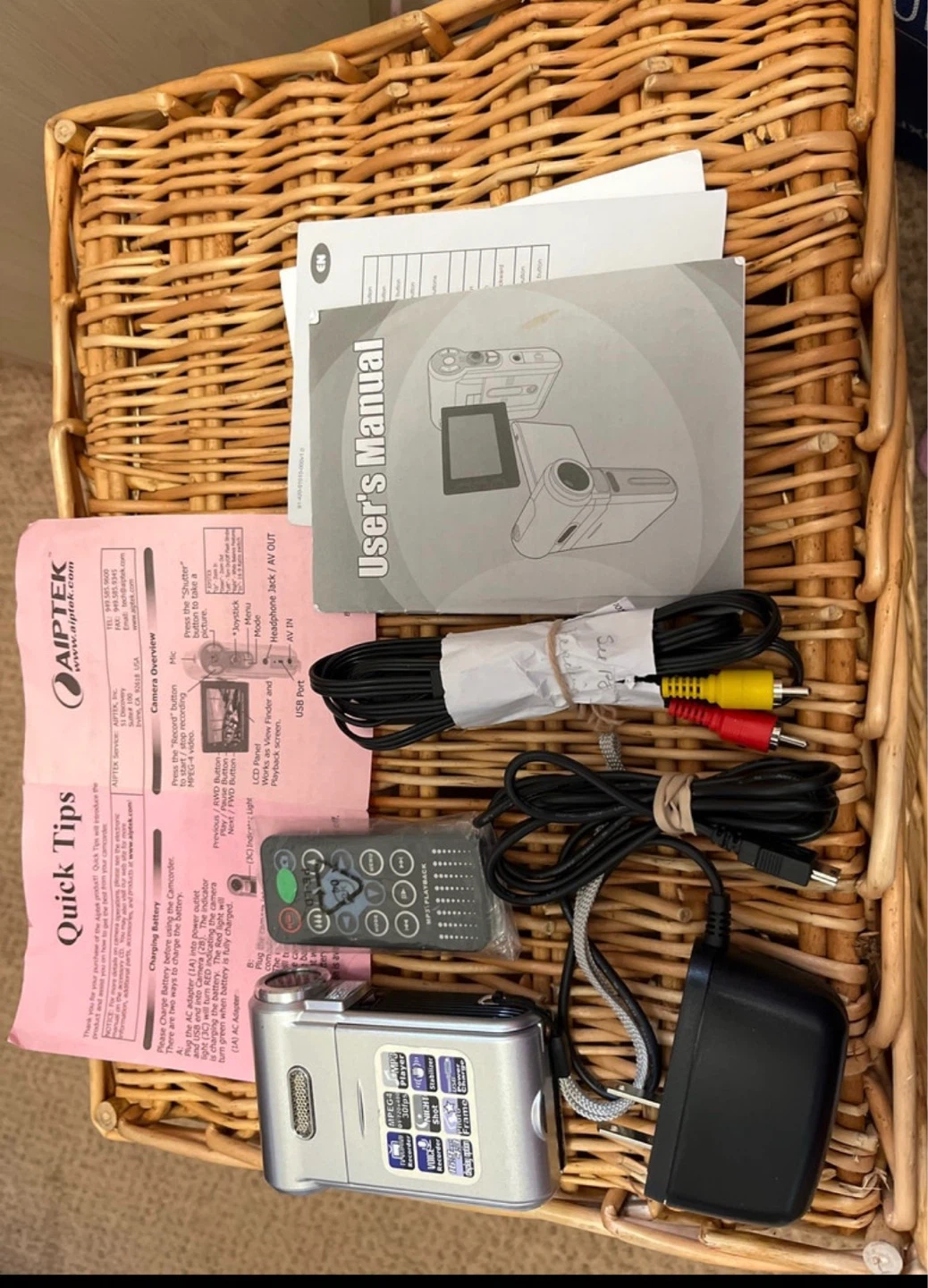 Aiptek Digital Camcorder with Accessories