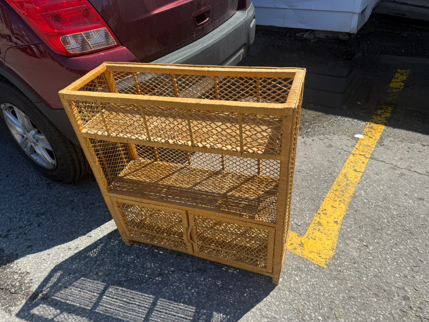 Wicker Shelf Unit