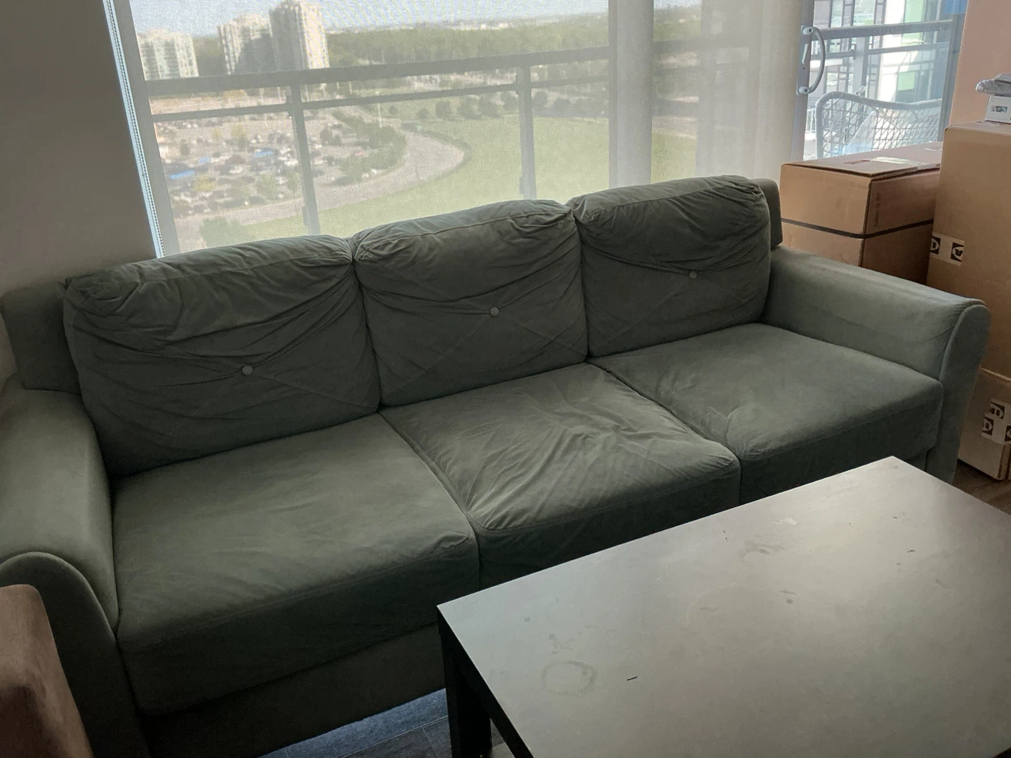 Grey 3-Seater Sofa - photo 2