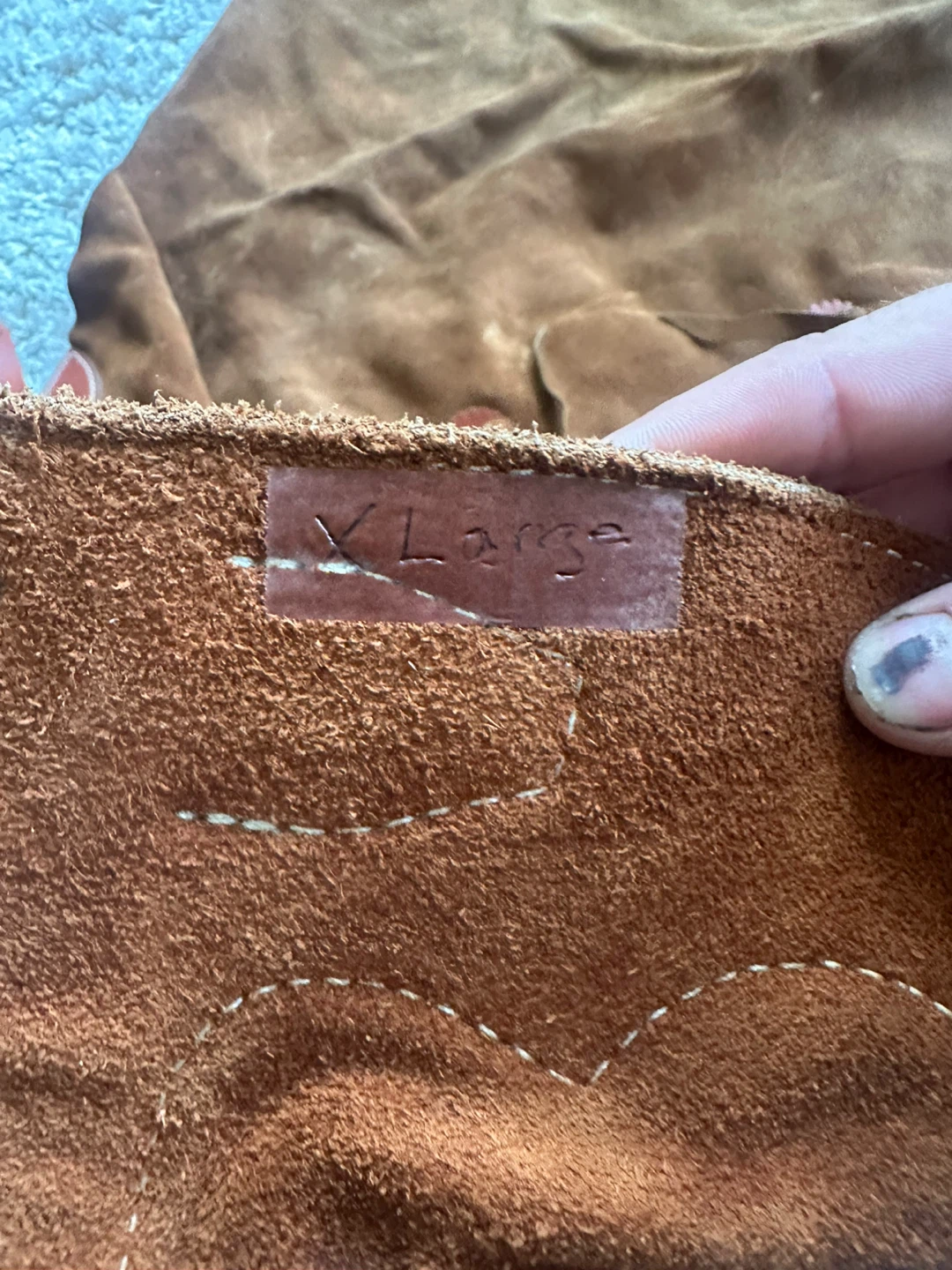X-Large Brown Suede Chaps - photo 2