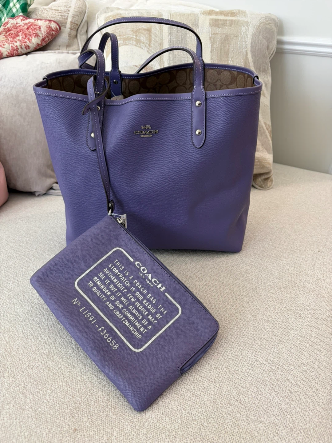 Coach Reversible Tote Bag with Pouch - photo 2