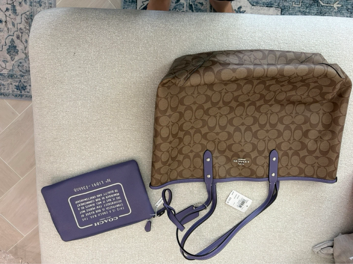 Coach Reversible Tote Bag with Pouch - photo 5