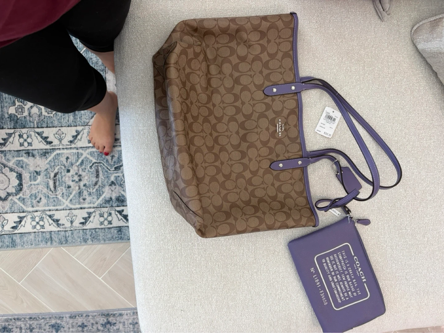 Coach Reversible Tote Bag with Pouch - photo 4