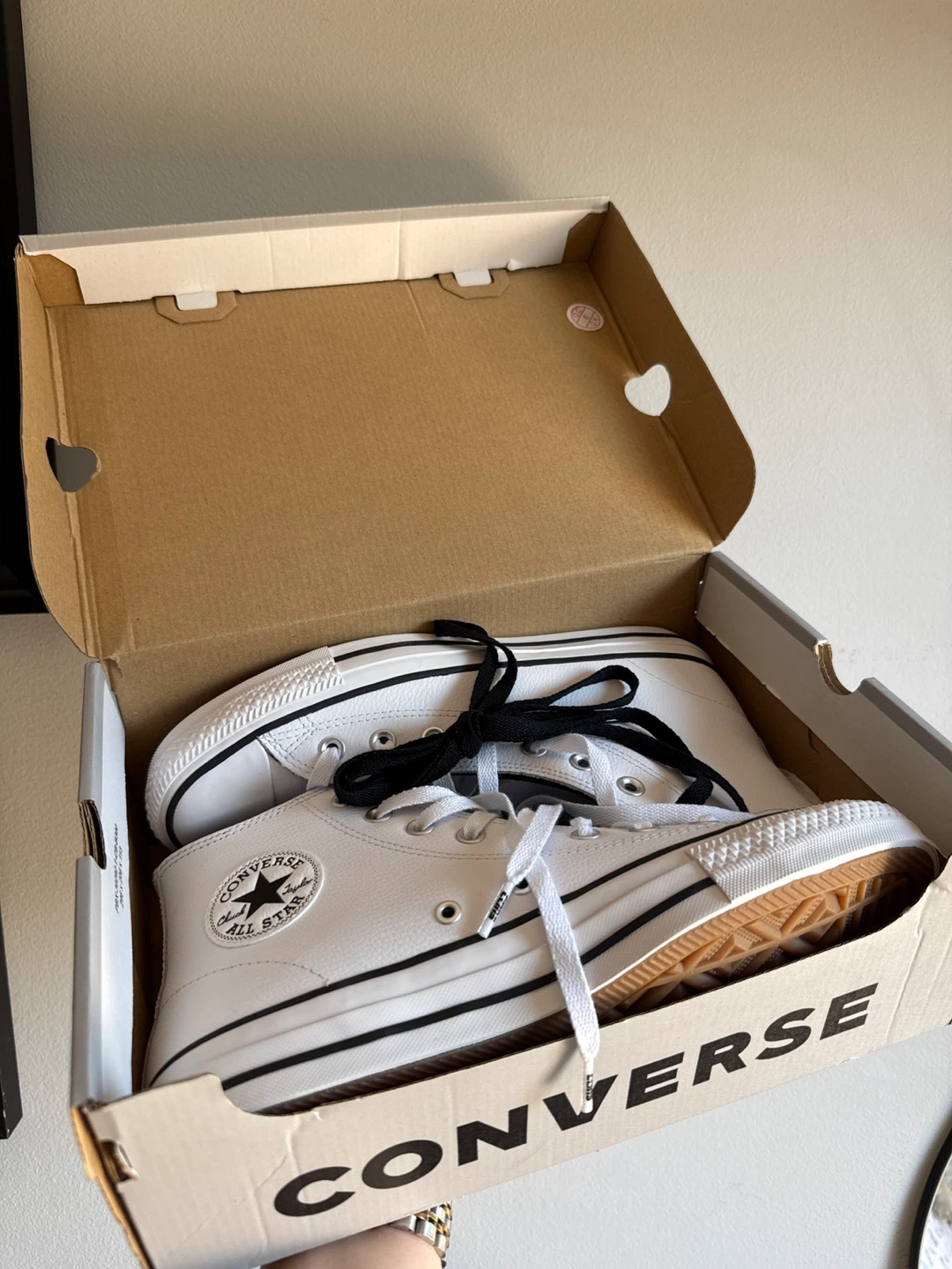 Chuck Taylor White Leather Converse - BNIB - Size 8M / 10W