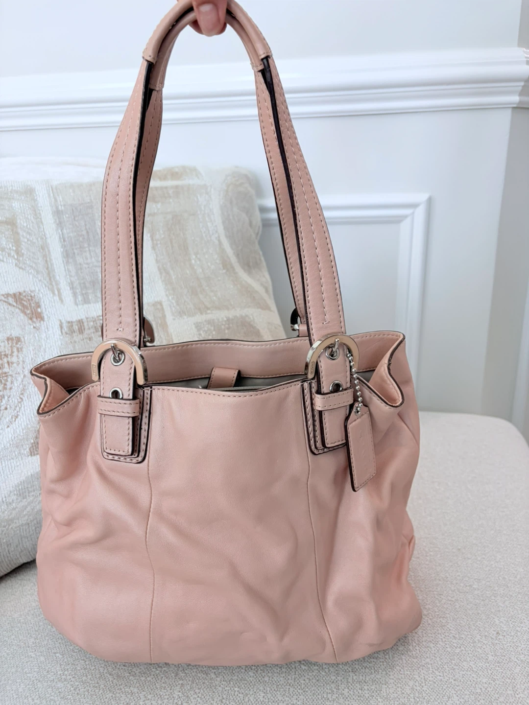 Coach Pink Leather Tote Bag - photo 4