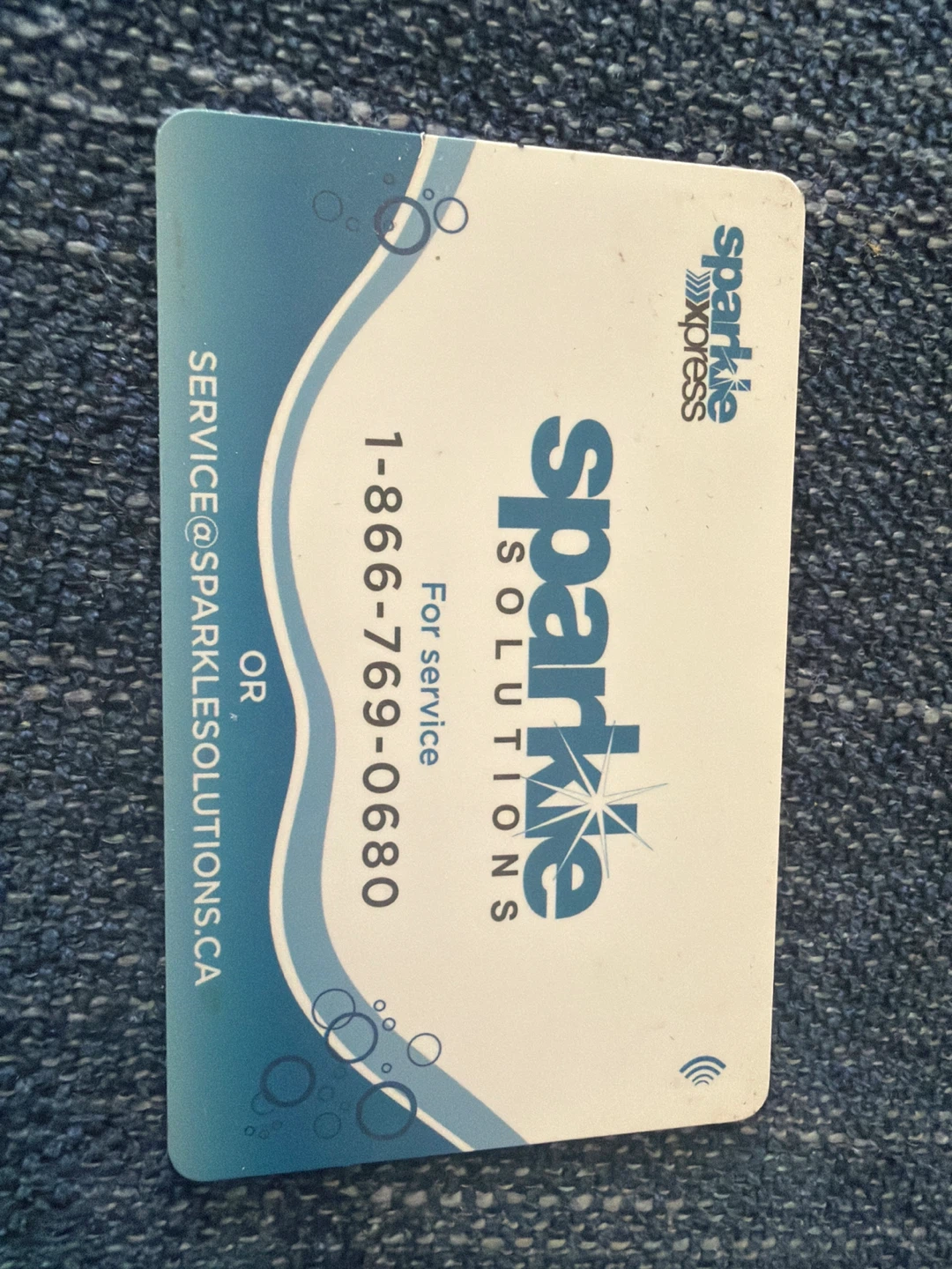 Sparkle Solutions Express Service Card
