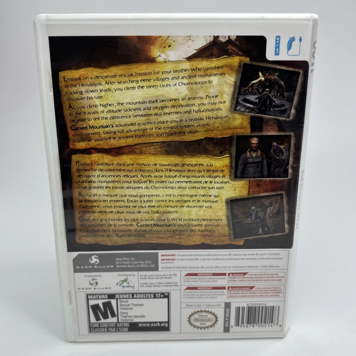 Cursed Mountain Nintendo Wii - photo 3