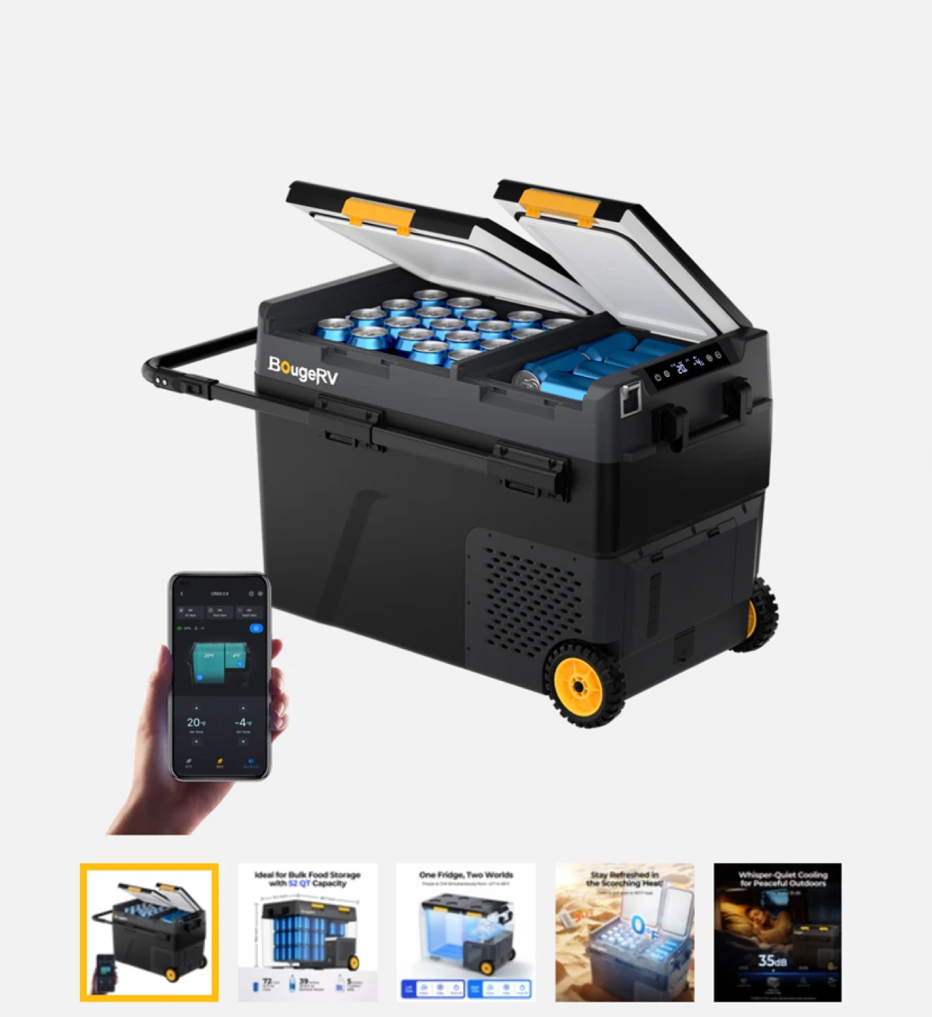 BougeRV Portable Refrigerator/Freezer