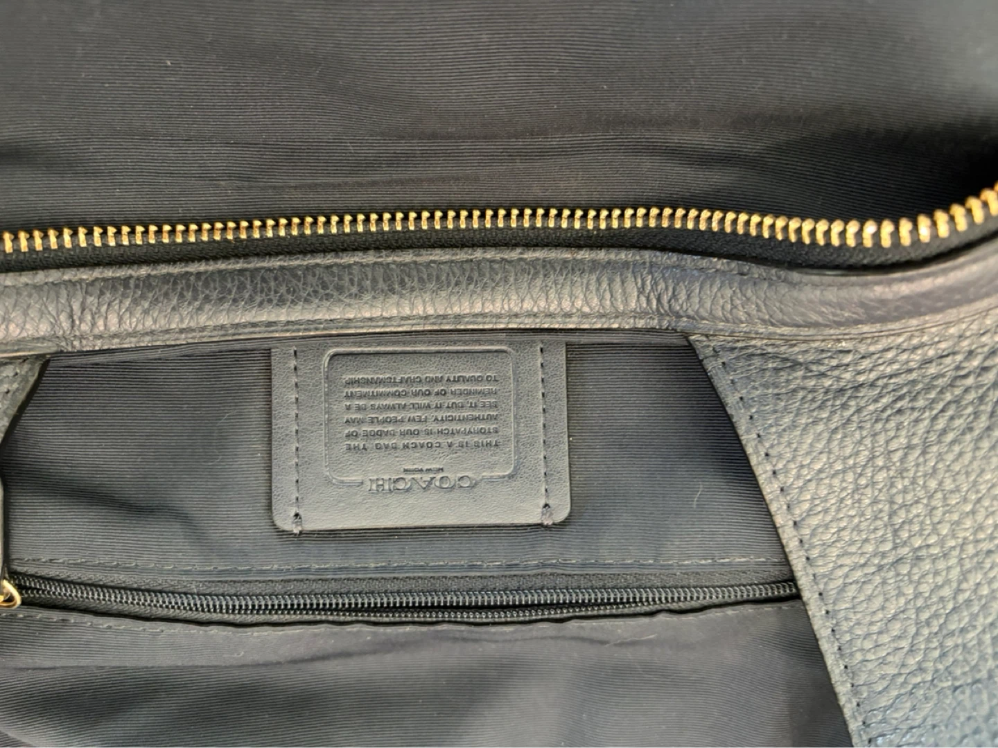 Coach Black Leather Shoulder Bag - photo 4