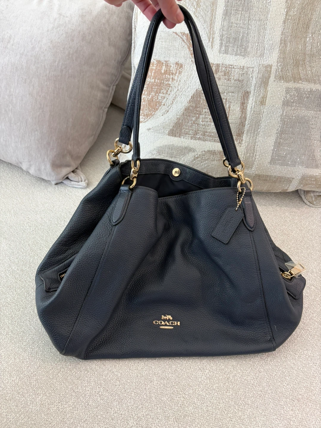 Coach Black Leather Shoulder Bag - photo 2