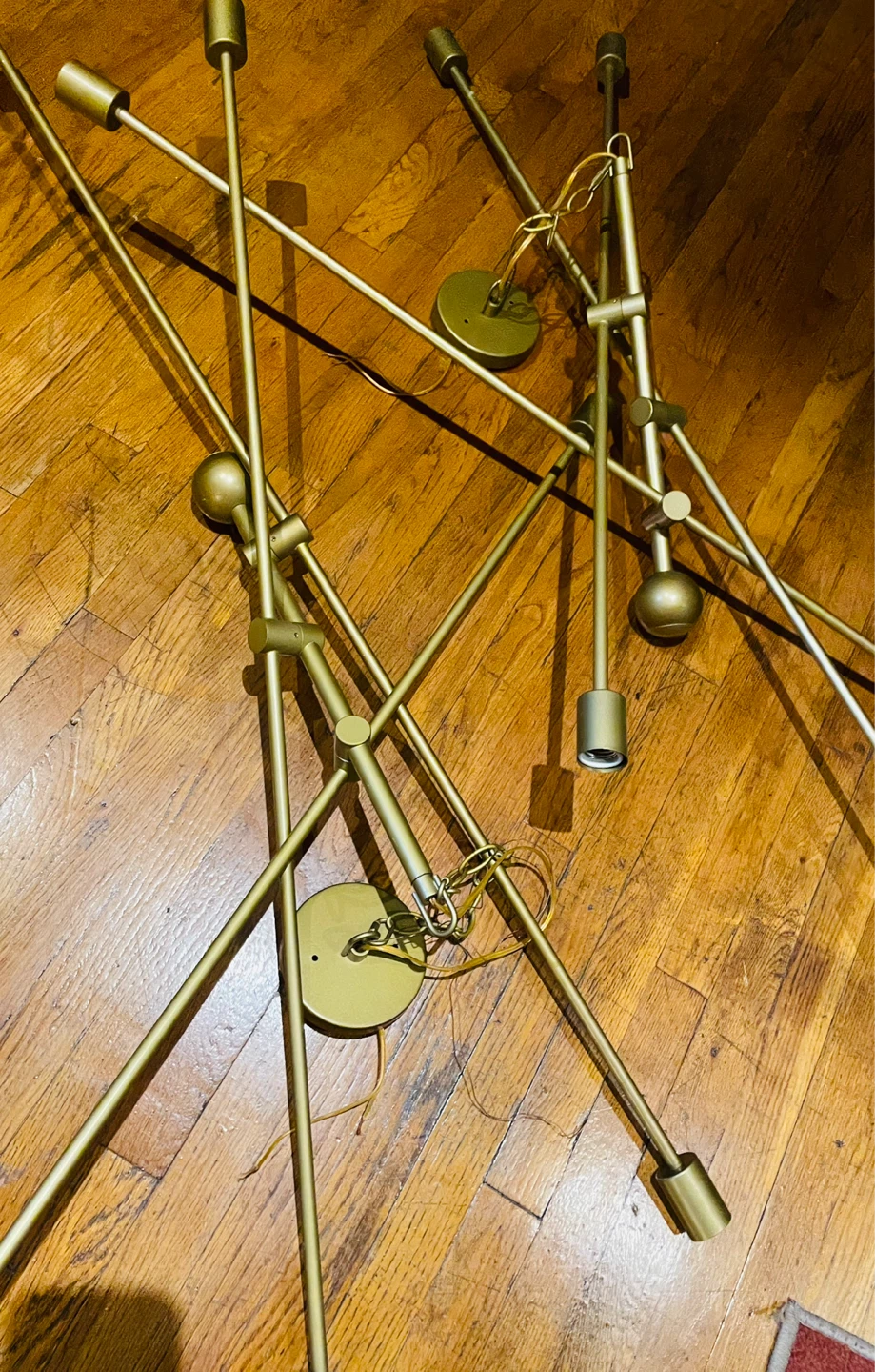 Modern Gold Chandelier Light Fixture