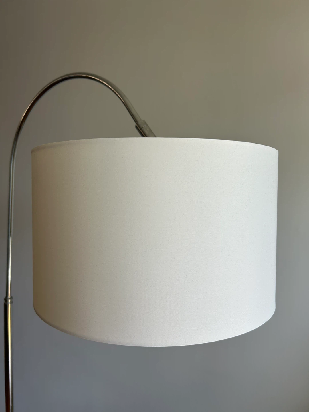 Curved Floor Lamp with White Shade - photo 2