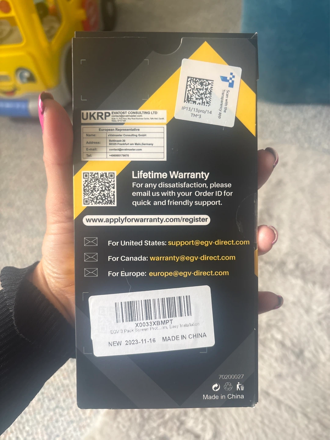 EGV Premium Glass Screen Protector for iPhone 13/13 Pro/14 - photo 2