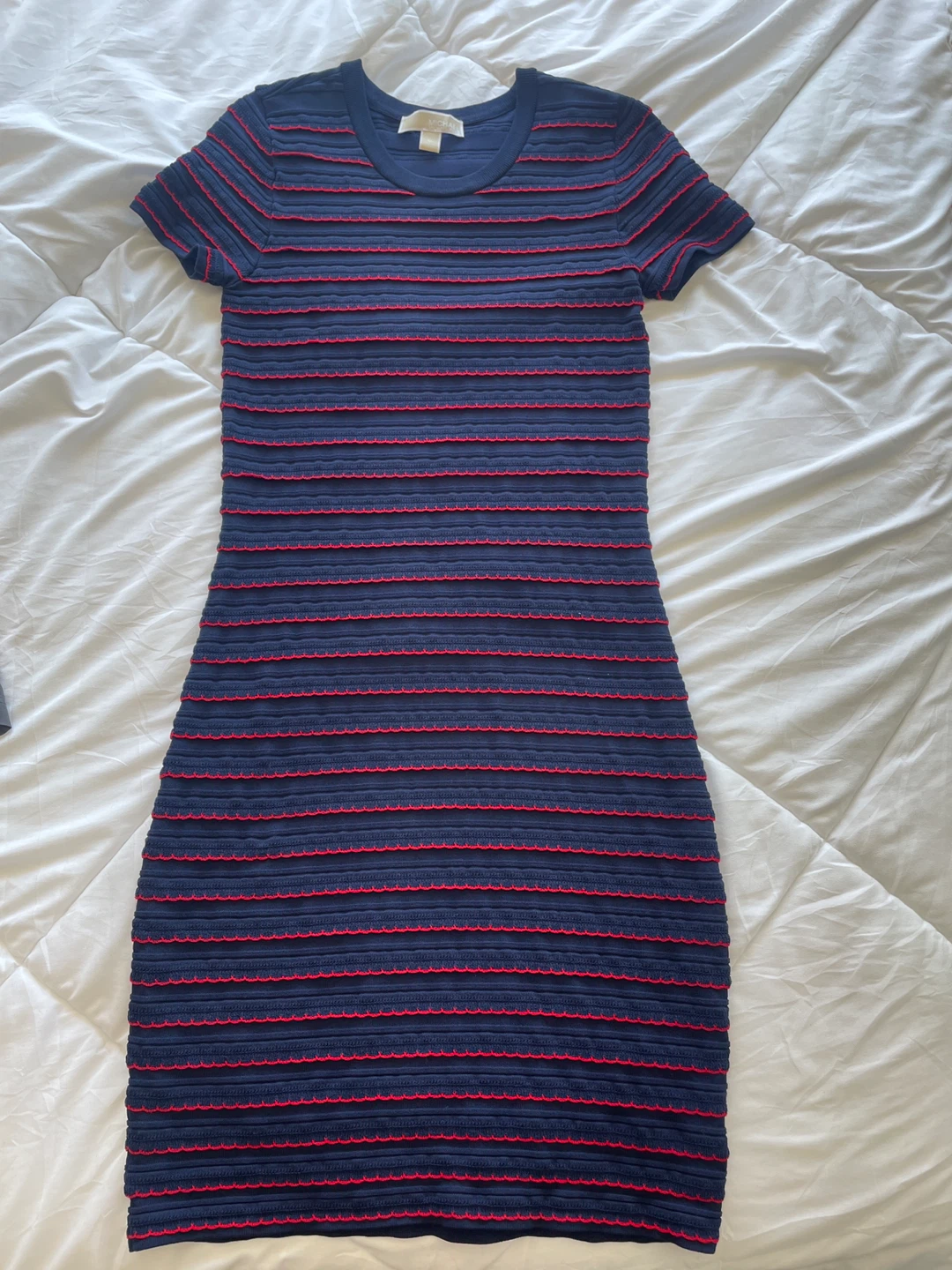 Michael Kors Striped Knit Dress