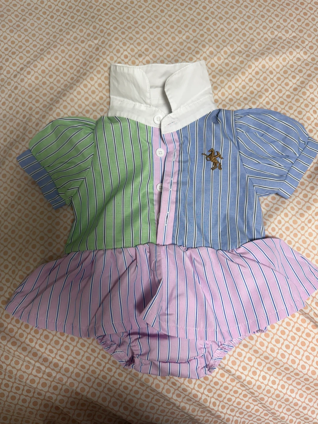 Baby Girls Striped Romper Dress