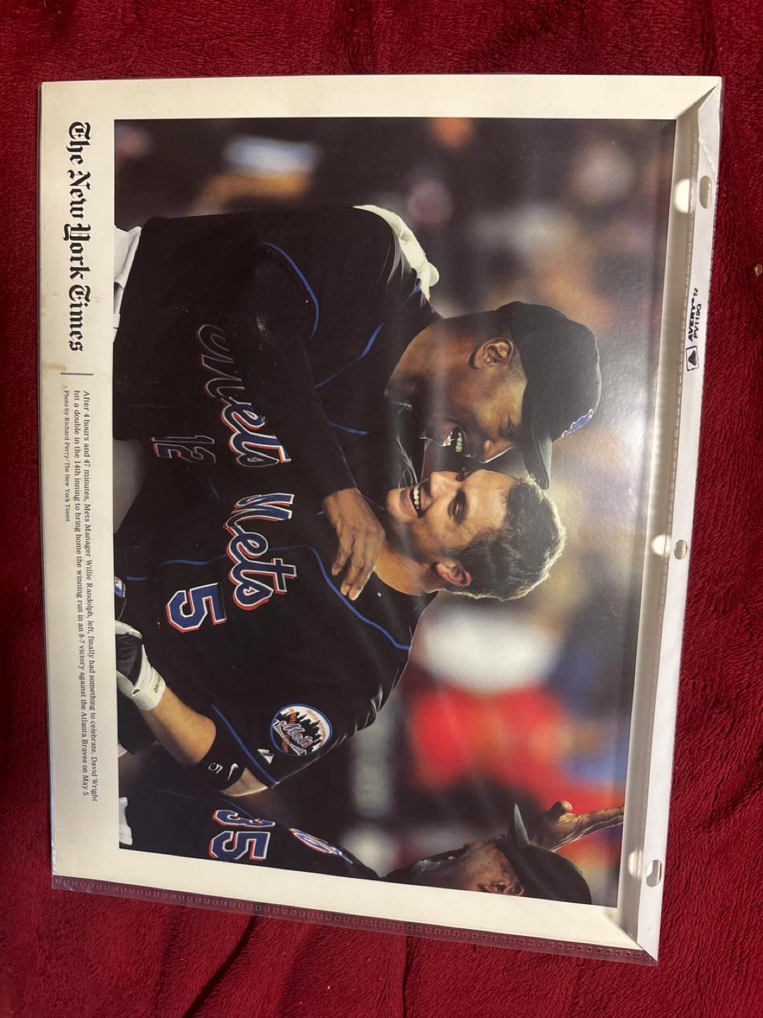 New York Times Baseball Photo Print