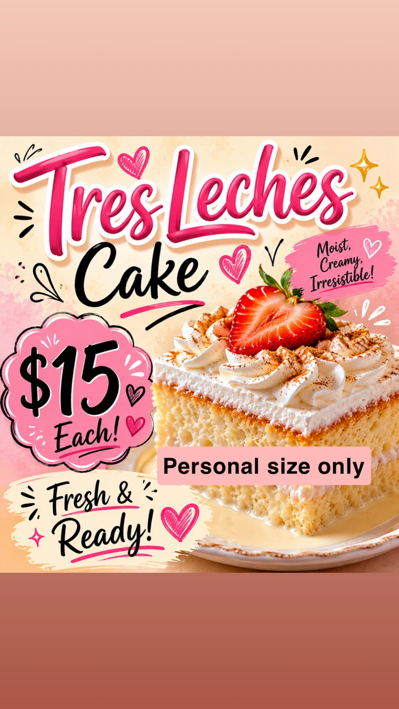 Tres Leches Cake - Personal Size