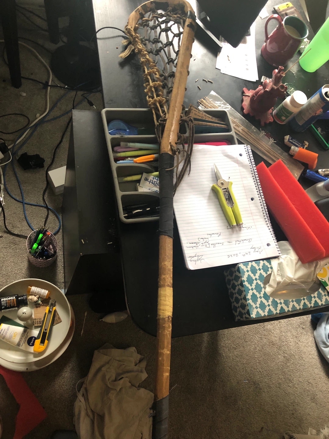 Vintage Wooden Lacrosse Stick