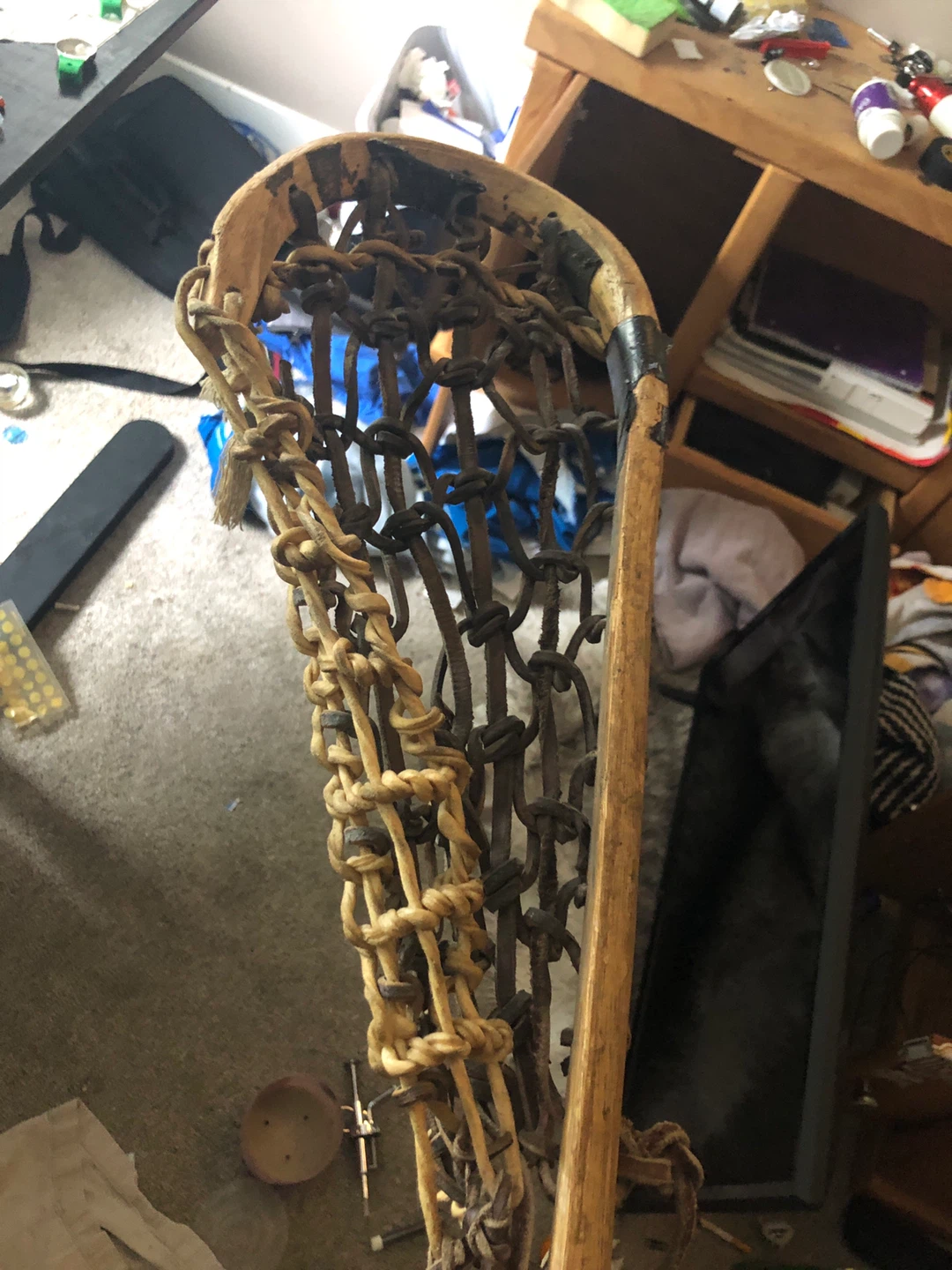 Vintage Wooden Lacrosse Stick - photo 3