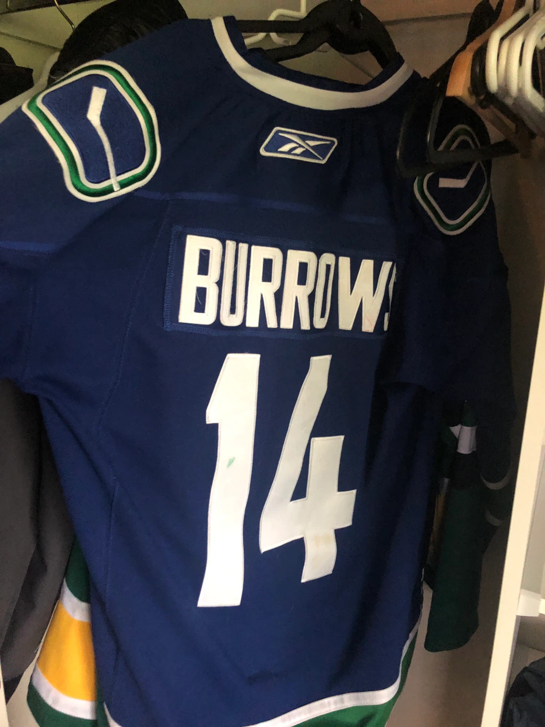 Reebok Vancouver Canucks "Burrows" 14 Hockey Jersey