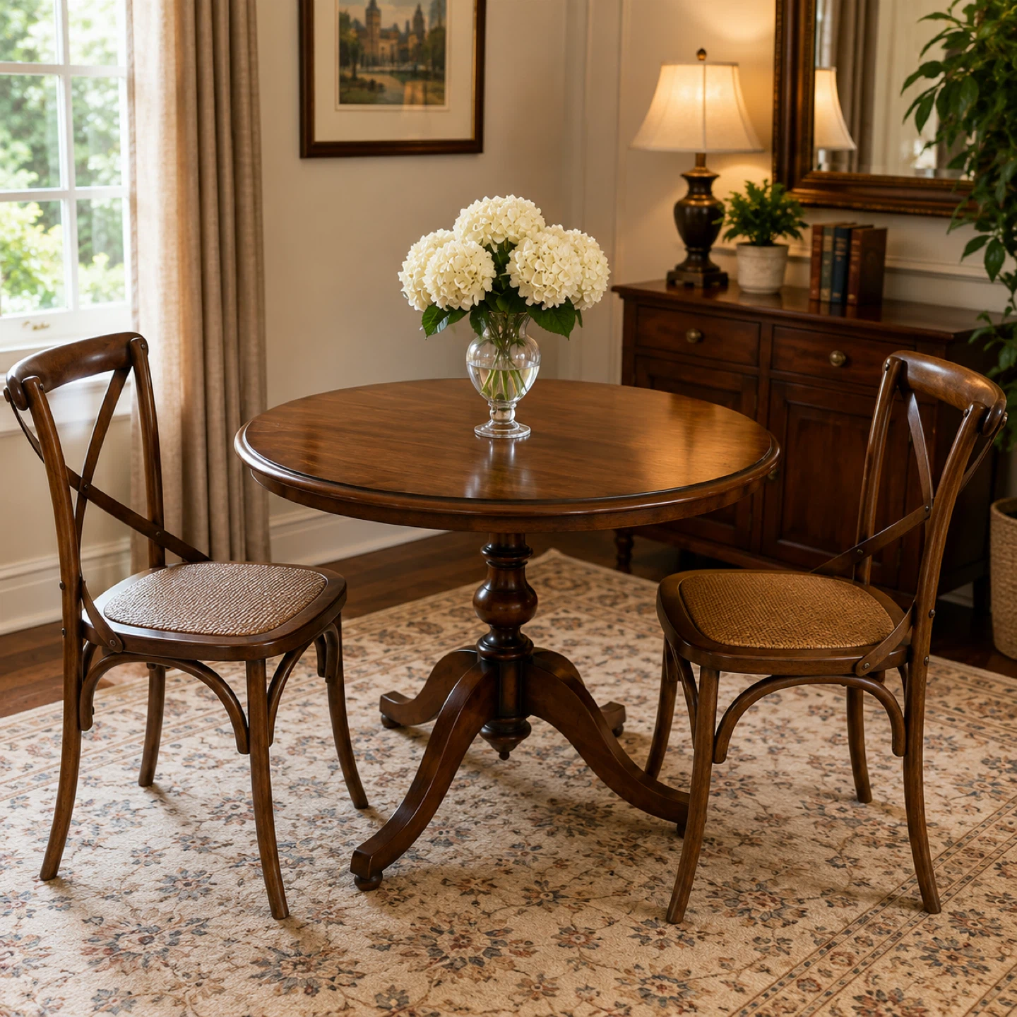 Round Pedestal Dining Table - 36" Diameter