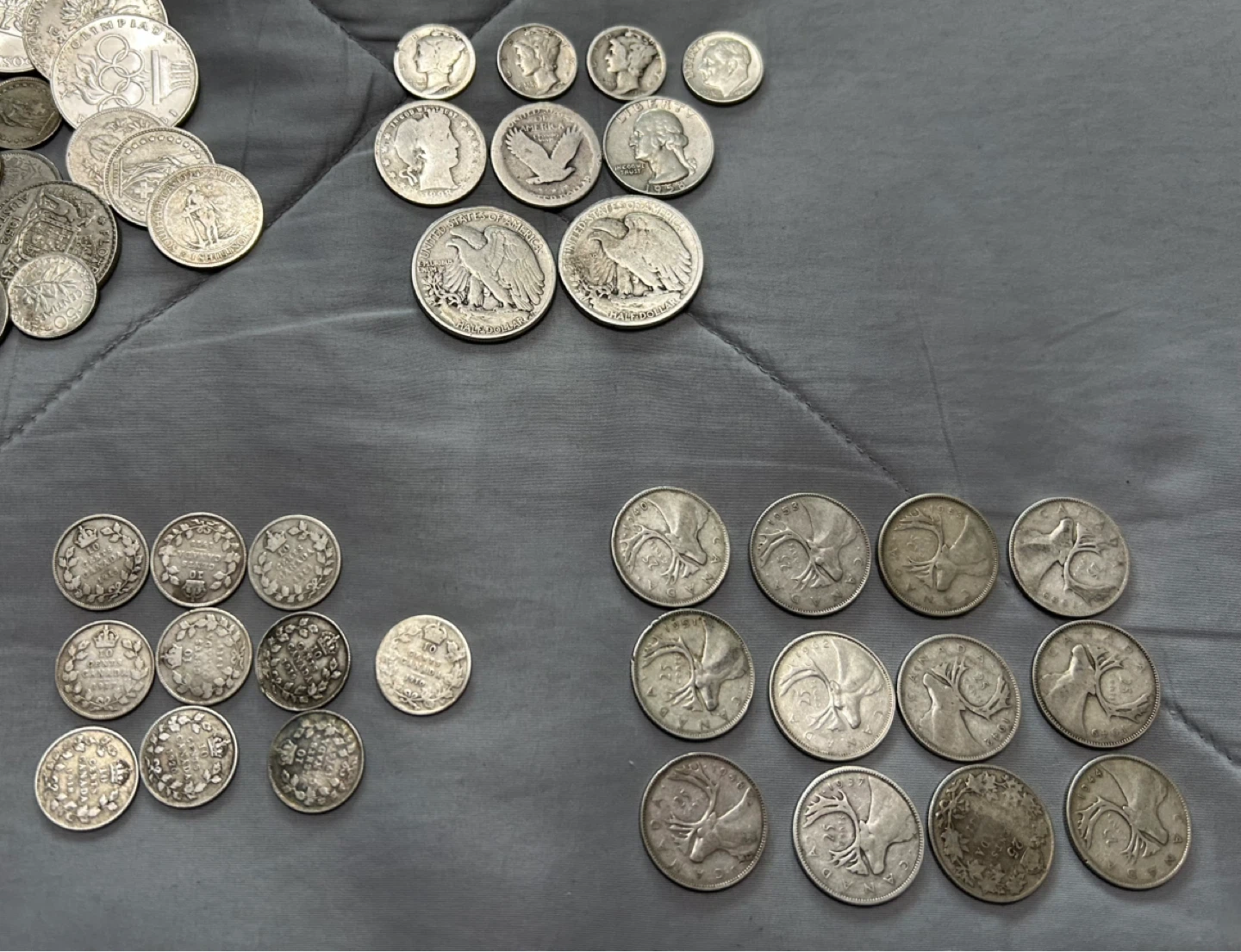 Large Silver Coin Collection Canada USA World Silver - photo 5