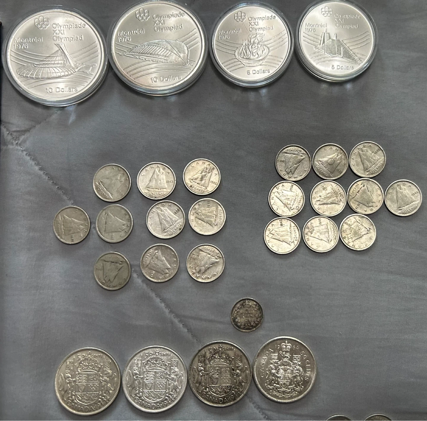 Large Silver Coin Collection Canada USA World Silver - photo 3