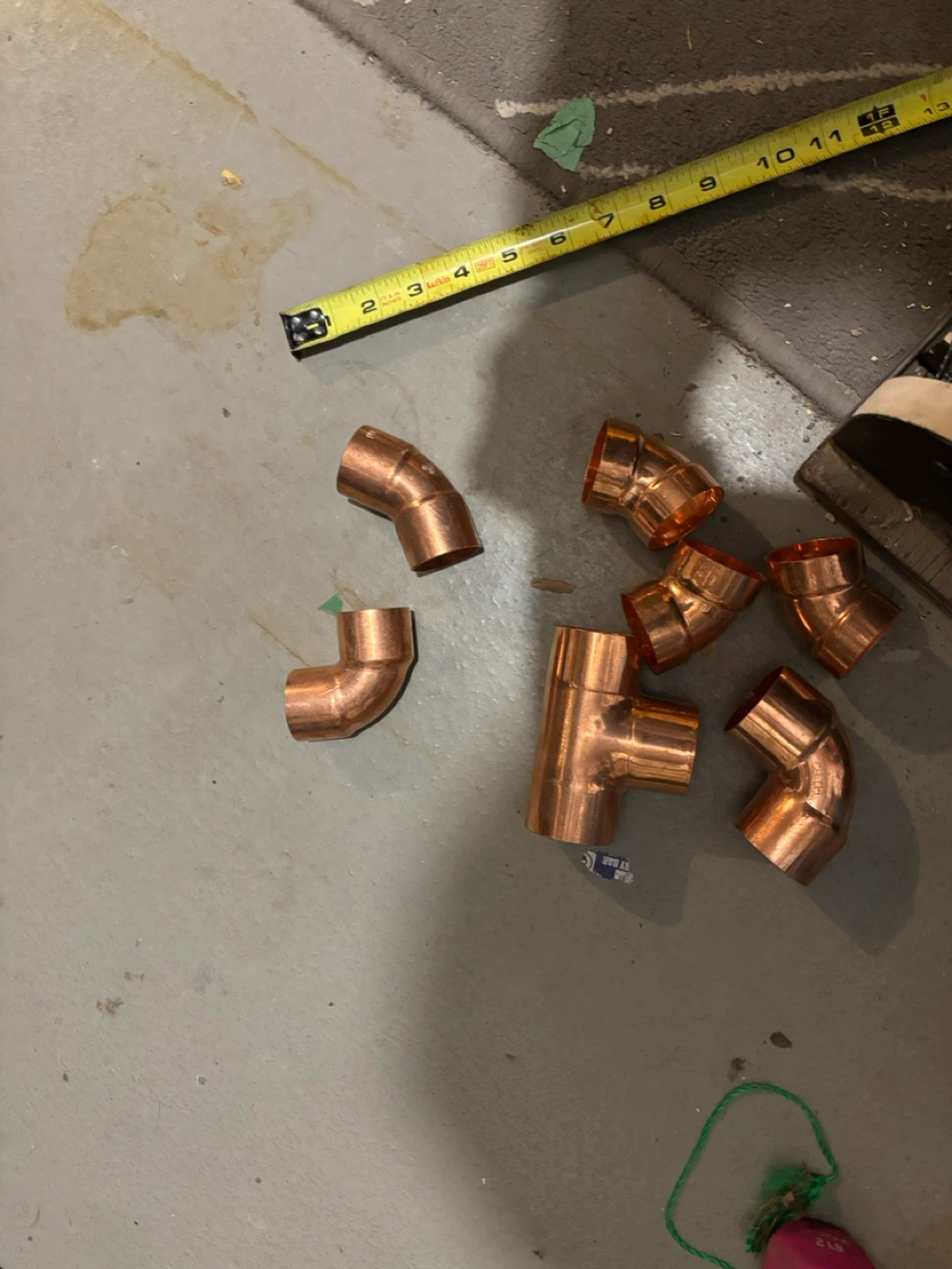 Copper Pipe Fittings Assortment