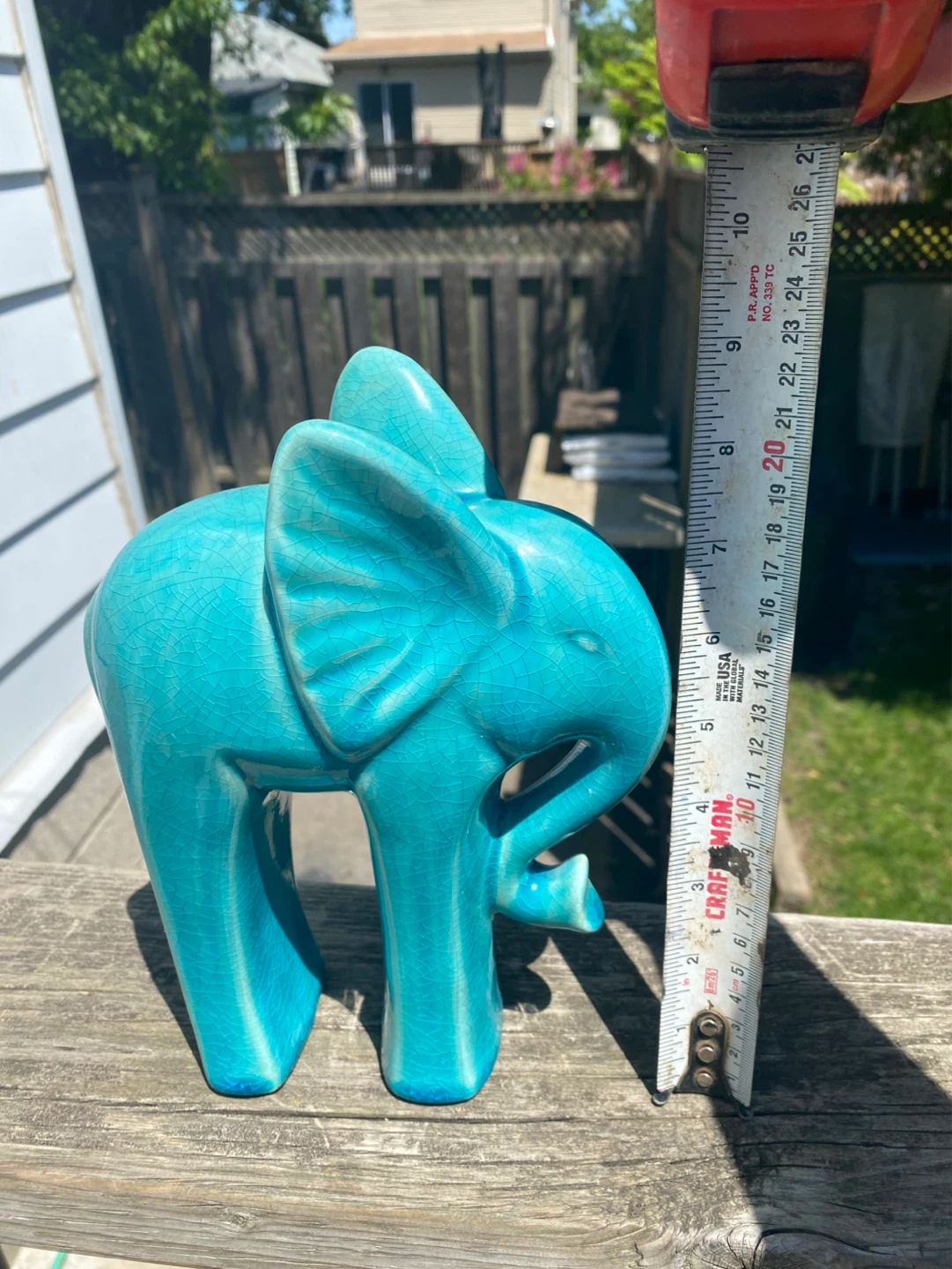 Turquoise Elephant Figurine