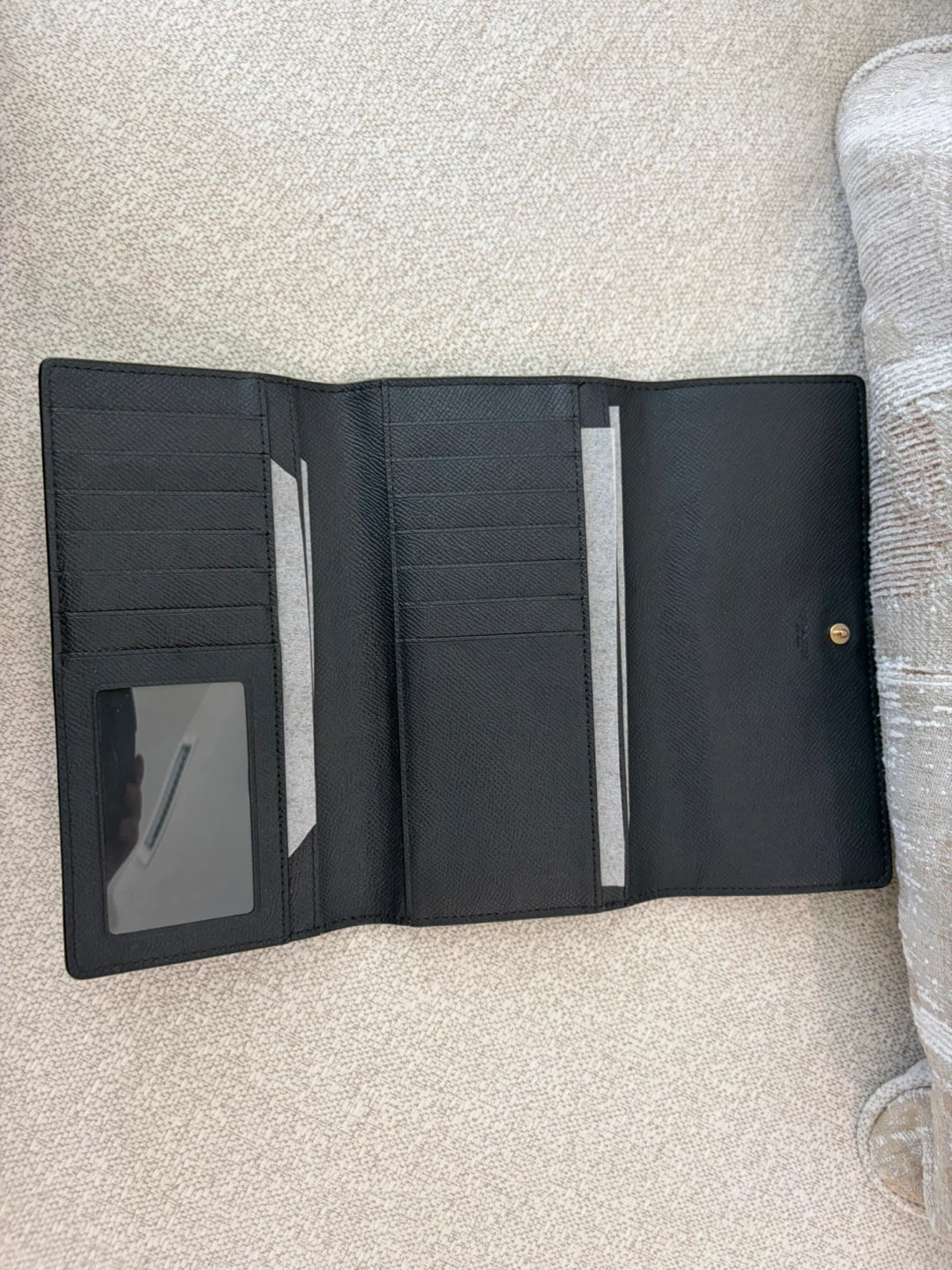 Coach navy blue Leather Trifold Wallet - photo 3