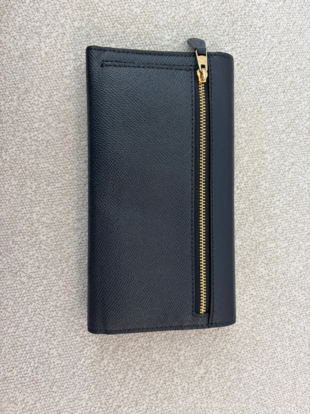 Coach navy blue Leather Trifold Wallet - photo 2