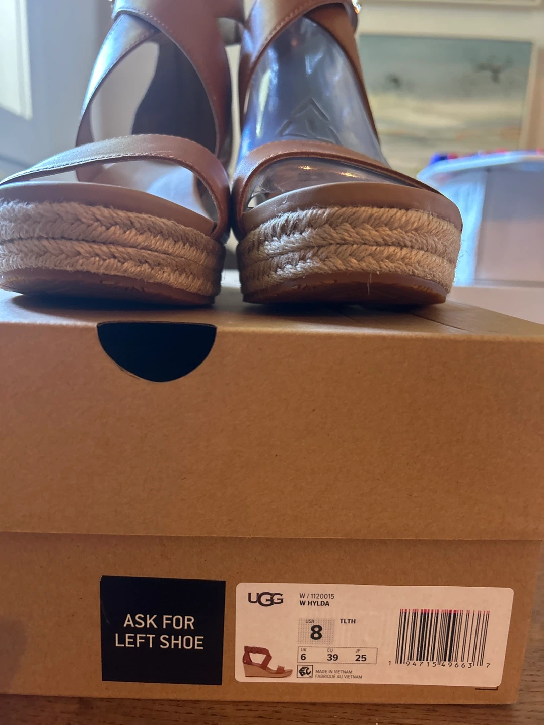 UGG "Wylda" Wedge Espadrille Sandals - Size 8 - photo 2