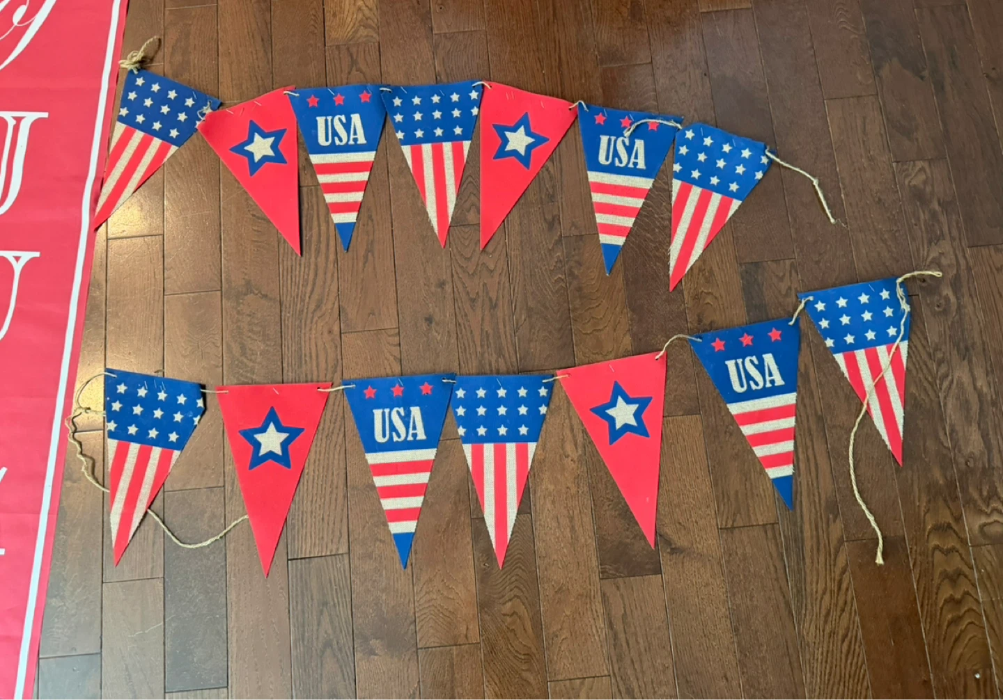 4th of July Banner & USA Bunting Set of Decorations - photo 3