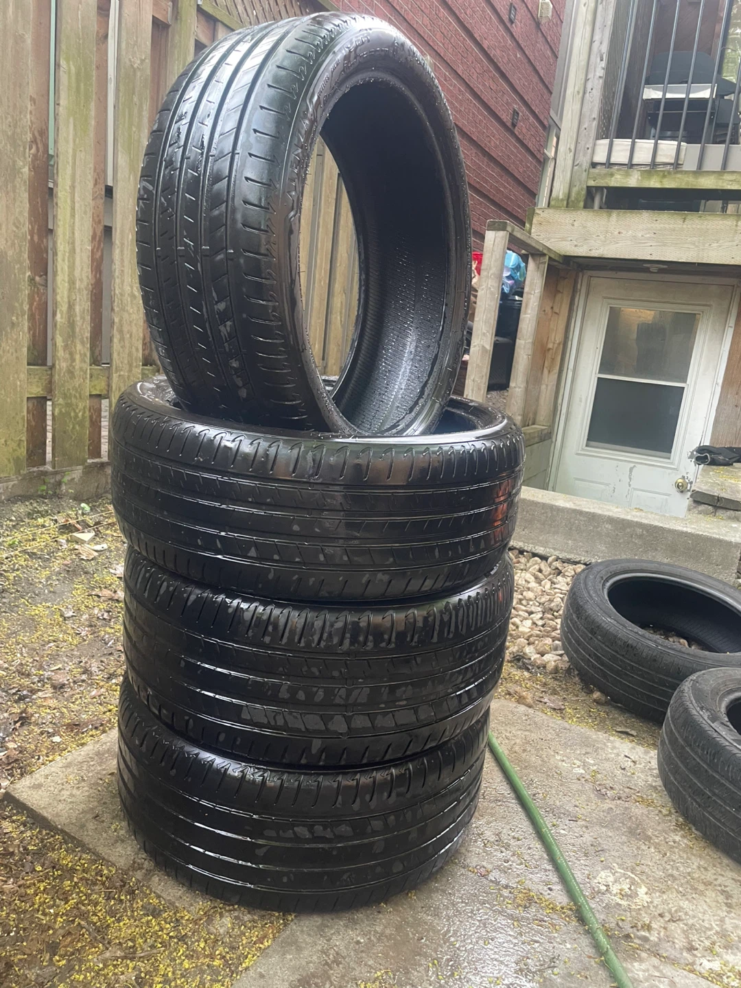 Staggered Bridgestone Alenza All Season Tires Set 21”