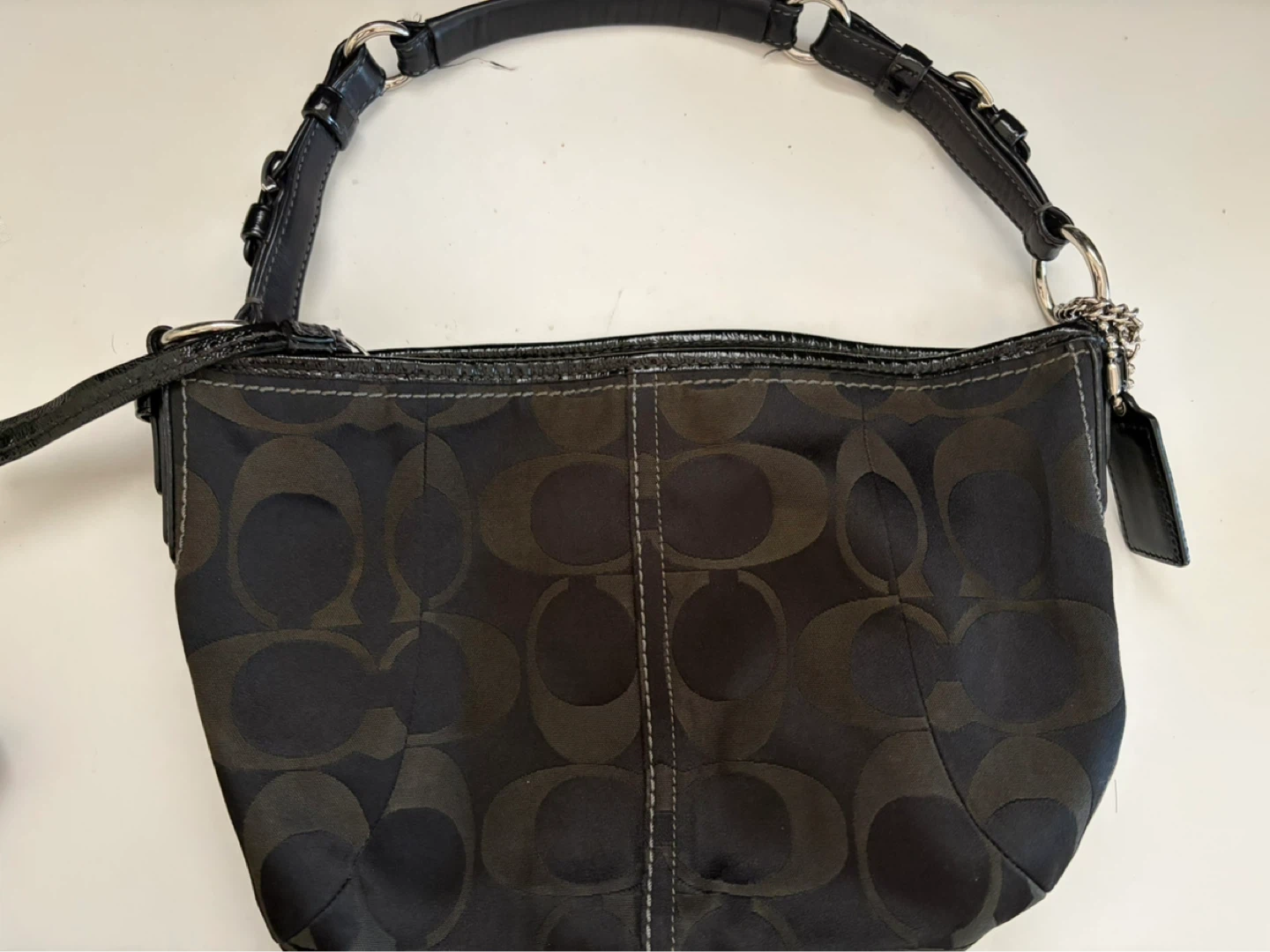 COACH Signature C Monogram Shoulder Bag