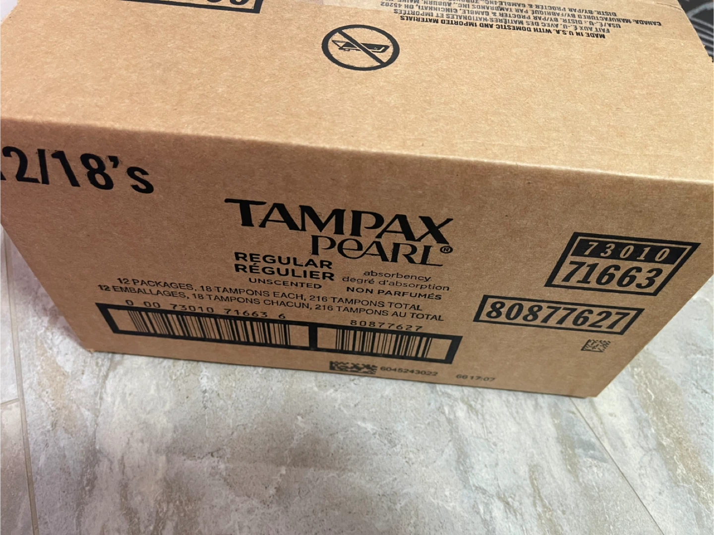 Tampax Pearl Regular Tampons Unscented