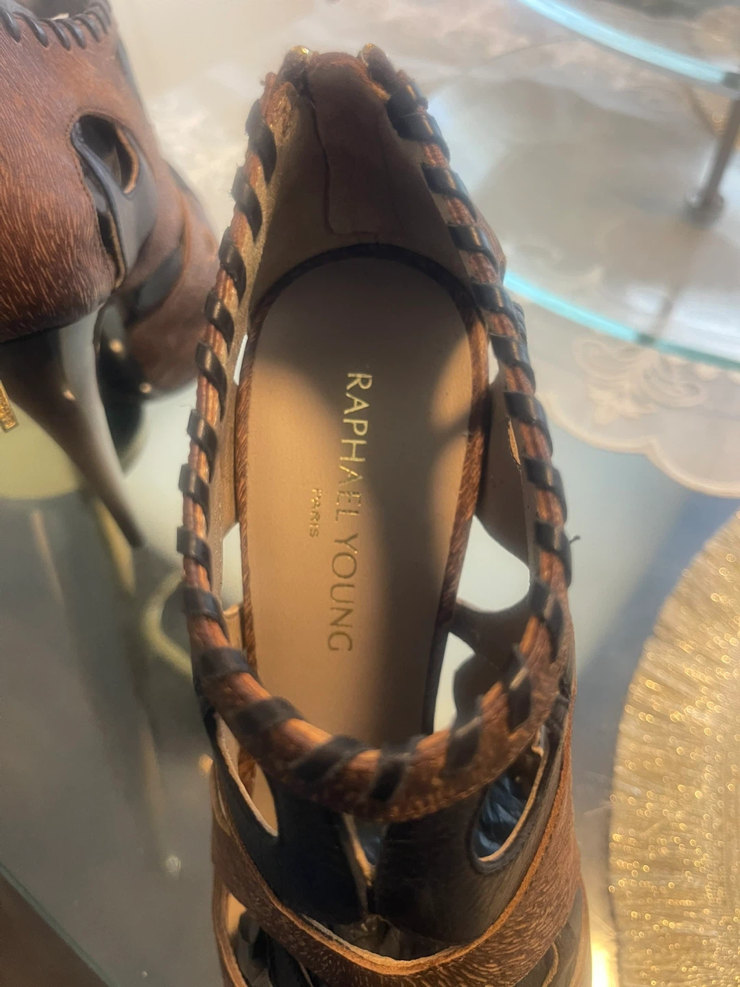 Raphael Young Women's Brown & Black Heel Booties - photo 3