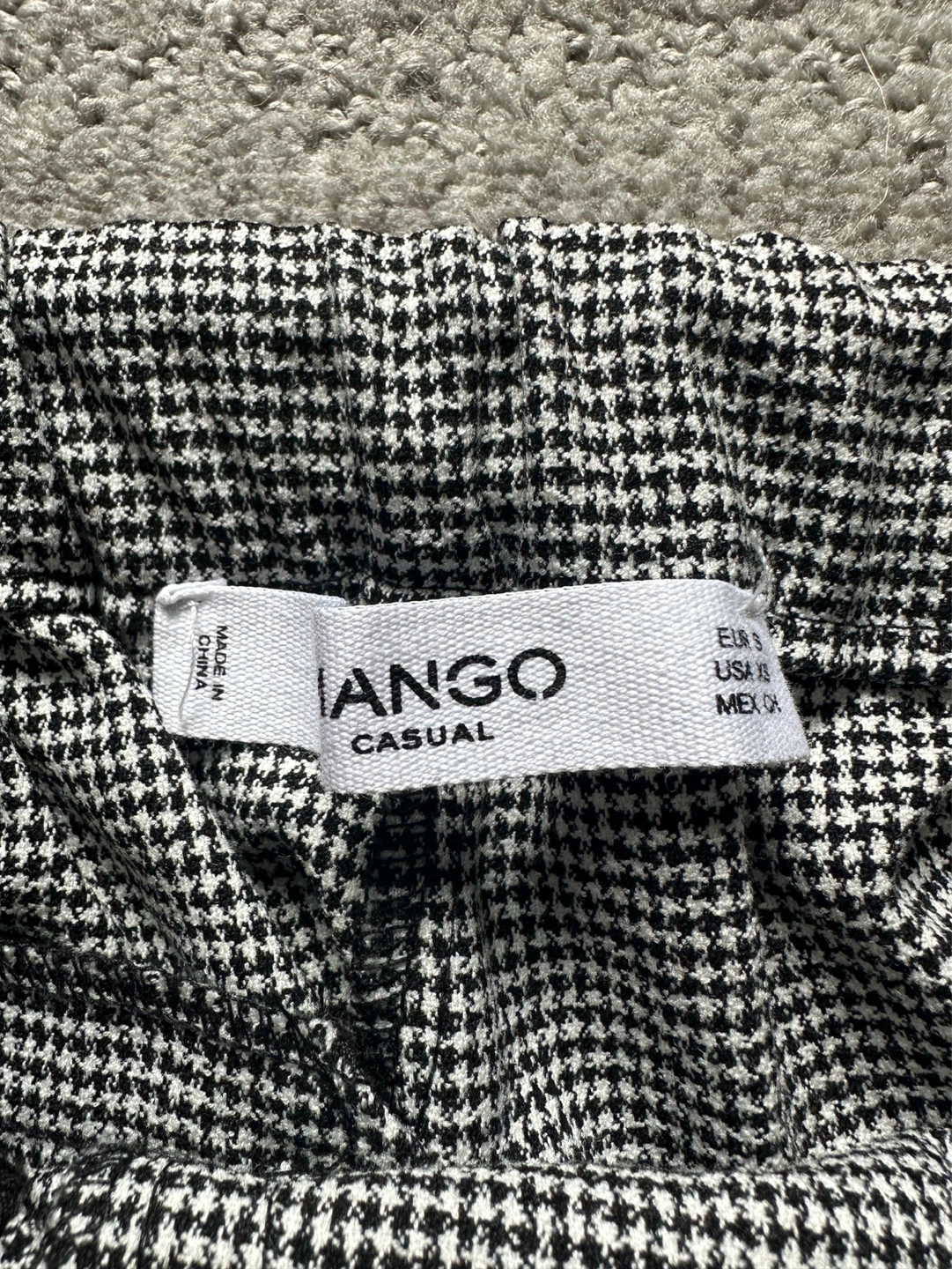 Mango Casual Houndstooth Pants Size S - photo 2